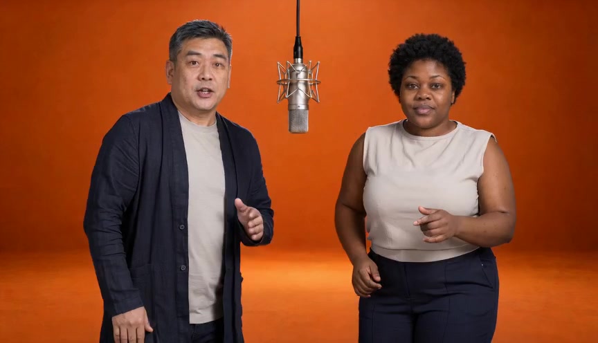 Frame from the Orange Studio video